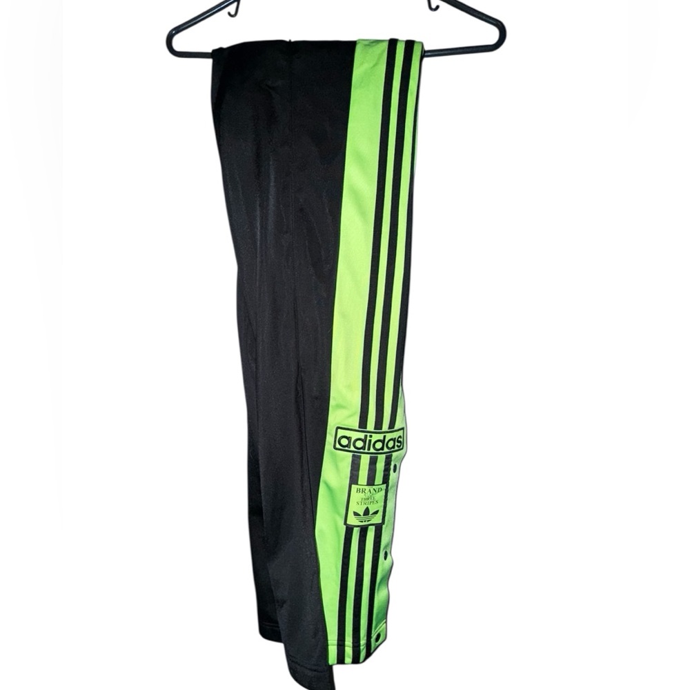 NEW Adidas Black and Neon Adibreak Snap Pants - Picture 9 of 9